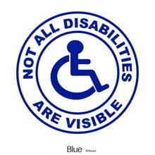 Not All Disabilities Are Visible Car Decal, Vinyl Car Sticker For Door, Rear Window, Bumper, Waterproof And Sunproof, No Residue - Multicolor - View 10