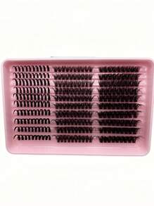 Novo conjunto de extensão de cílios 290 em cluster, curvatura D, cílios macios com espinhos + 80D-100D fios de 0,07mm, cílios individuais nas cores laranja, azul e roxo com comprimentos mistos de 9mm/11mm/13mm/15mm/17mm, leque pré-montado de volume russo 3D. Cílios postiços volumosos, naturais, macios e grossos, segmentados, para maquiagem diária, festa, palco e viagem, essencial para a maquiagem dos olhos no Dia de Ação de Graças e Halloween, ótimo presente e fácil para iniciantes.