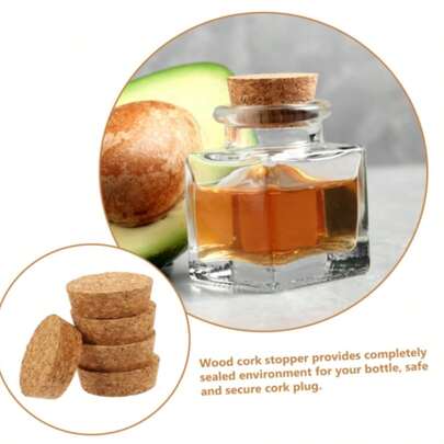 5 Piezas De Tapones De Corcho Para Botellas De Vino, Tapones De Corcho Cónicos, Tapones De Repuesto Para Vinos, Botellas Decorativas