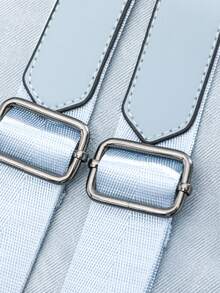 Women's High-End Anti-Theft Backpack; Latest Women's Personalized Casual Soft Leather Backpack; Large Capacity Expandable Multi-Function Travel Backpack; Multi-Purpose Bookbag - Baby Blue - View 7