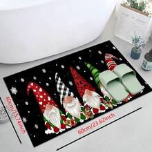 1pc Home Decor, Truck & Christmas Tree Pattern Printed, Christmas, Christmas Gift, Christmas Decoration, Diatomite Kitchen Carpet, Kitchen Mat, Rug, Rectangle Carpet, Suitable For Living Room, Bedroom, Hallway, Bathroom, Laundry Room - Polyester Carpet, For Indoor And Outdoor Home Decor - Multicolor - View 12