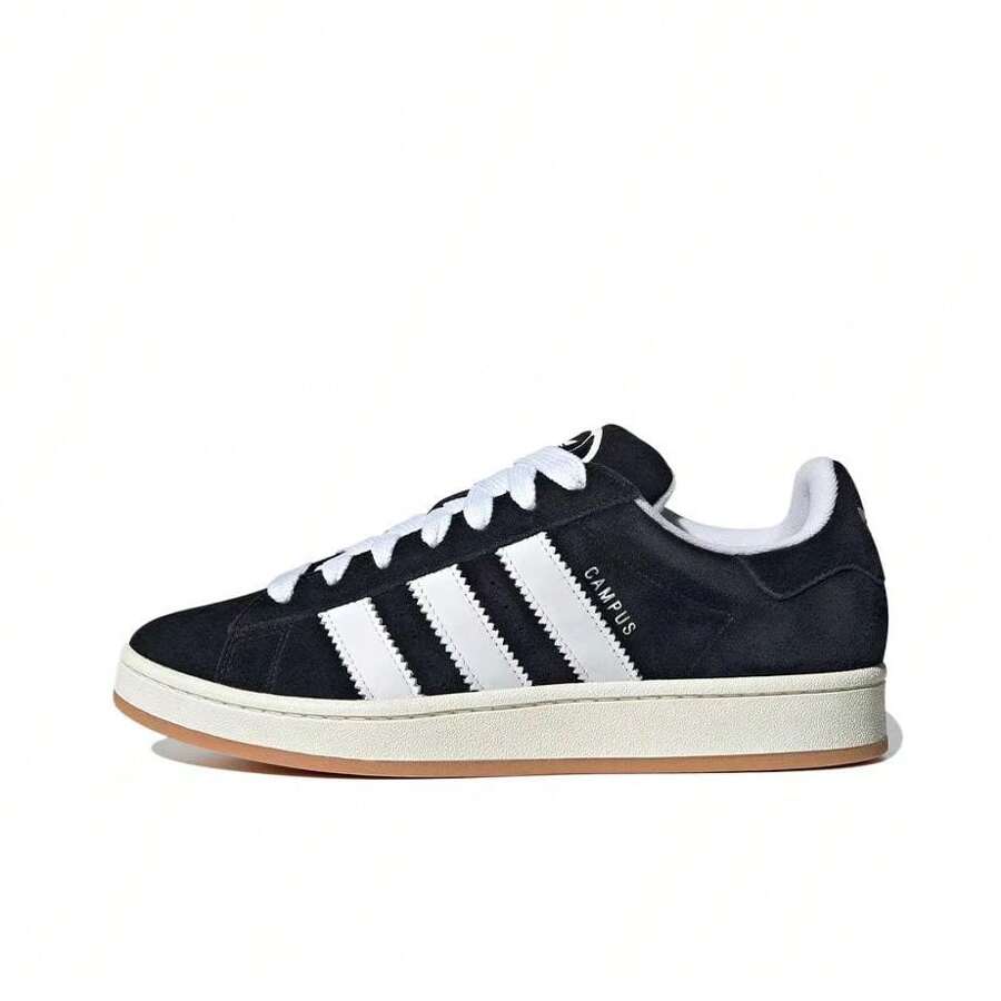 Adidas Originals CAMPUS 00s Leather Low-Top Sneakers, Unisex, Black & White - Black and White - View 1