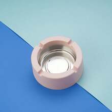 Gạt tàn thuốc bằng thiếc, nhựa PP, kiểu dáng tối giản, màu đen. - Một kích thước phù hợp với tất cả - Xem 4