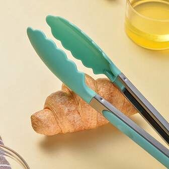 Heat-Resistant Kitchen Tongs, Versatile For Cooking, Frying And Grilling. These Food Tongs Are Ideal For Cooking, Searing Steaks And Outdoor Barbecuing. Ergonomic Handle Design For Comfortable Grip, Reducing Hand Fatigue Even After Prolonged Use.