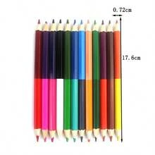 1pc Softened Poplar Birch HB Colored Drawing Double-Color Pencil Creative Stationery For Elementary School Students - Multicolor - View 6