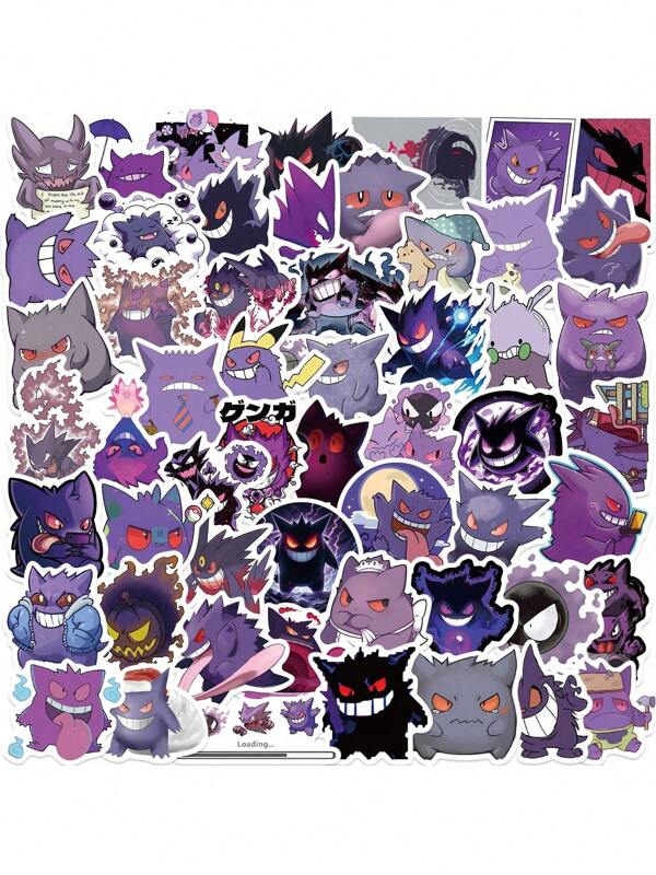 pokemon 50PCS Cute Pokemon Stickers Cartoon Kawaii Decals Decoration DIY Phone Notebook Skateboard Laptop Gift Sticker Pack Funny Anime Toys