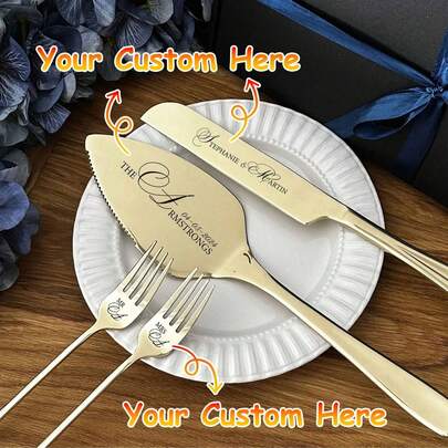 Personalized Wedding Cake Set Custom Engraved Silver Pie Pastry Cutting Kit Anniversary Housewarming Keepsake For Couple Forks Knife Sliver Wedding Favor Gift Anniversary Gift Mr Mrs,Multi-Functional,Durable,Ornamental,Reusable,Exquisite,Stylish,High-Quality,Colorful,Modern,Custom,Personalized,Unique,Ideal Gifts For Him