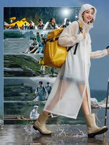 Reusable Raincoat For Men And Women, Long Style For Hiking, Trekking, Travel, Fishing, Concerts, Rafting, Outdoor Adventure, Multi-Purpose Use