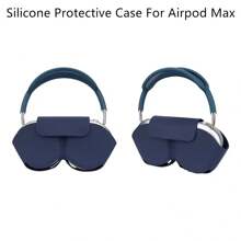 1 件硅胶保护套和便携包套装，兼容 Airpods Max，柔软且多重防尘、防水、防刮擦和防摔，可水洗且易于清洁，时尚设计，多种颜色可选，绝佳的礼物创意