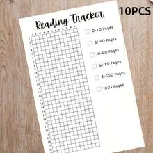 10 trang Nhật ký theo dõi việc đọc sách khổ A5 - Nhật ký đọc sách - Theo dõi việc đọc sách đã lên kế hoạch - Theo dõi thói quen hàng ngày - Nhiều màu - Xem 4