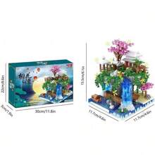 2180 件+微粒积木 - 桃子池主题 - 高难度 - 成人的完美礼物 - 非常适合圣诞节、万圣节和感恩节万圣节圣诞礼物 - 彩色 - 查看 8