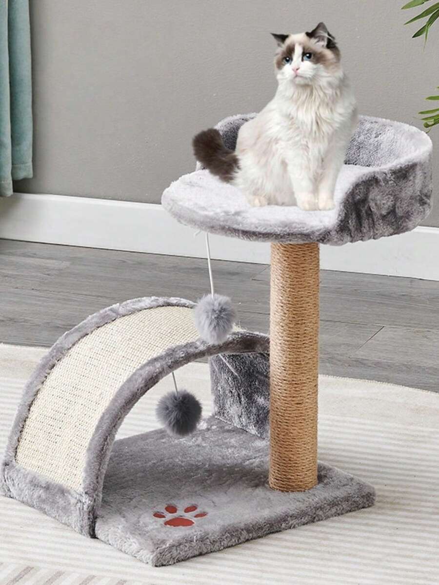 1pc Random Color Sisal Cat Scratching Post, Cat Tree, Cat Toy