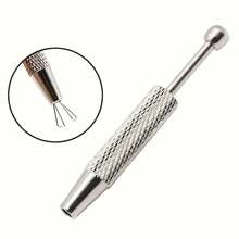 Precision 4-Prong Jewelry Tweezers-Gem And Diamond Holder, Perfect For Beads And Frobnitz, Ergonomic Metal/Aluminum Craft Tools, Jewelry Making Tools - 1個 - 查看 1