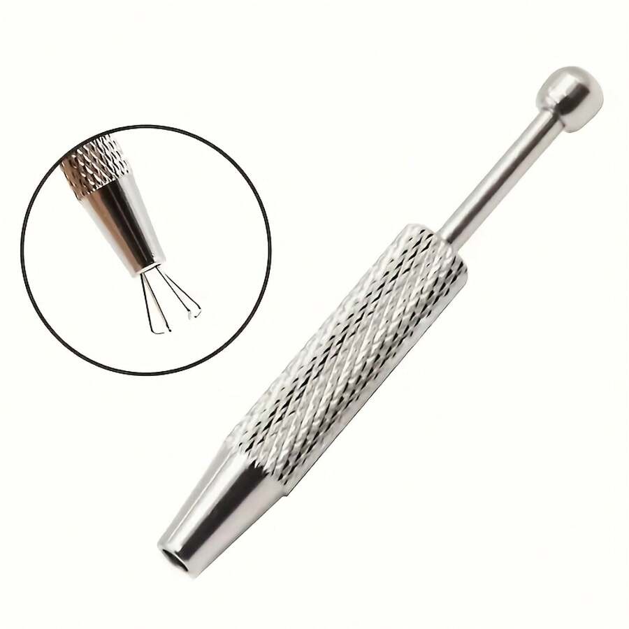 Precision 4-Prong Jewelry Tweezers-Gem And Diamond Holder, Perfect For Beads And Frobnitz, Ergonomic Metal/Aluminum Craft Tools, Jewelry Making Tools - 1個 - 查看 1