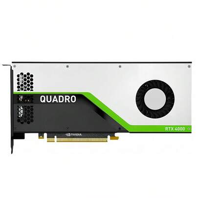 Nvidia Quadro RTX 4000 8GB GDDR6 Professionelle Grafikkarte, Turing-Architektur, Volllänge, 3x DP 1.4 + USB-C (8K/4K HDR), für KI, Ray Tracing, 3D-Rendering, CAD-Simulation, generatives Design, wissenschaftliche Visualisierung (Industrieverpackung)