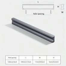 Maniglie per mobili in nero e dorato, pomelli per armadi e guardaroba, in alluminio massiccio, lunghe maniglie per pensili e cassetti di cucina