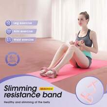 1 stuk elastische yoga pedaal puller weerstandsband spankoord, multifunctioneel spankoord, multifunctionele stretcher beentrainer, 6-buis elastische yoga pedaal puller weerstandsband, natuurlijk latex spankoord fitnessapparatuur, perfect voor buik/taille/arm/been stretchen en afslanken fitnessaccessoires