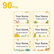 Custom Waterproof Name Labels - 3-Row Self-Adhesive Name Stickers With Fields For Name, Grade, Class, And ID. , Waterproof, Sticky, And Peel-Resistant, Suitable For Supplies, Office Organization, Decoration, And ID Labeling.,Art Activities For Warm Ambience,Winter Grace - Multicolor - View 20