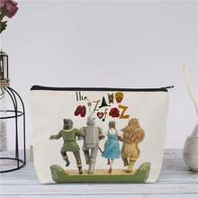 Wizard Of Oz Makeup Bag – Classic Character Design With Tin For Man, Scarecrow & Lion, White Portable Pouch For Makeup, Pencils, Or Snacks, Stylish Zipper Gift For Sisters, Students, Or Fans Of The Iconic Movie,Christmas,Christmas Decoration, - Multicolor - View 4