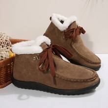 Lässige, vielseitige, warme, thermisch gefütterte, bequeme Damen Knöchelstiefel