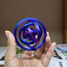 3D Printed , Office Stress Relief Toy, Creative Spinning Gyro, Holiday Gift - Multicolor - View 11