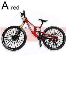 Upgraded Dual Shock Absorber Alloy Downhill Soft Tail Mountain Bike, Unisex Mountain Bike Model Ornament