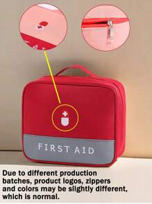 1pc Medical Organizer, Multi-Functional First Aid Bag, Medicine Pouch, First Aid Box, Medical Supplies, Multi-Layer Medicine Organizer Box, Pill Storage Box, Camping & Hiking Essential, Travel Accessory, Storage Box Medicine Box Home First Aid Kit Handbag Outdoor Large Storage Bag Medical Bag Portable Travel Medical Pack Travel First Aid Bag Medicine Storage Bag Home Medical Bag Epidemic Prevention Bag Health Bag