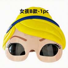 1pc 2025 New Style Party Glasses, European & American Braid Decor Goggles For Women, Personalized Masquerade Ball Decoration Eyeglasses, Suitable For Party, Birthday, Ball, Festive & Fun Atmosphere - Unisex Cartoon Design Festival Decoration Glasses, Birthday Celebration & Ball Prop - Sturdy Plastic Design, Festival Glasses, Fantasy Style, Solid Structure, Novelty Glasses, Happy Gathering Halloween