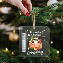 9 Styles Acrylic Money Clip Ornaments, Cash Envelope Gift Box, Family Holiday Decor Creative Small Gifts