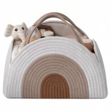 1 件婴儿尿布收纳篮，坚固的尿布收纳盒，适合新生男孩和女孩的大型婴儿洗澡收纳篮，婴儿洗澡礼物清单，新生儿必需品篮 - 紅色 - 查看 9