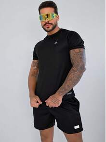 VITARA Men's Sports Shorts | Breathable Dry Fit Fabric | 2 Colors | Ideal For Training And Everyday Life, CrossFit, Running, Bodybuilding, Soccer, Gym - 黑色 - 查看 6