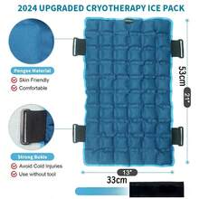 Bolsa de gelo terapêutica multifuncional para costas e pés, ajuda a aliviar a fadiga, bolsa de gelo biológico com alça para costas, previne lesões esportivas e auxilia na recuperação do corpo
