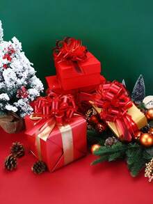 10pcs-Drawstring Bow Gift Wrapping Ribbon Drawstring Bow For Christmas, Wedding Baskets, Valentine's Day, Multi-Color Wrap Accessories For Gift Wrapping, Holiday Decorations, Drawstring Bow Ribbon Gift, 6 Inch Soft Color Gift Wrapping Bow, Perfect For Mother's Day Gifts, Weddings, Birthdays, Graduation Party Baskets, Holiday Decorations In Spring And Summer