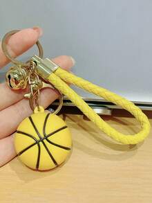1 pieza Colgante de baloncesto, llavero con accesorio de baloncesto de goma suave y creativa, regalo de accesorios para coche, accesorios góticos lindos de Y2K, accesorios de Halloween, accesorios de Día del Maestro, cordones de identificación, accesorios de coche, adornos de bolso, accesorios navideños para coche, ideas de regalo para amigos y hermanas