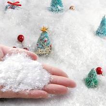50g Sparkling White Glitter Artificial Snow Flakes - Shiny Plastic Christmas Village Decor, DIY Filler For Wreaths, Garlands, Holiday Displays And Festive Winter Wonderland Scenes, Shimmery Texture, Decorative Snow Powder, Winter Wonderland Decoration Home Decor Christmas Decorations Room Decor