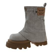 Women Ankle Boots & Booties - 咖色 - 查看 7