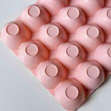 Conjunto de 2 piezas, 24  cuadrículas /pieza, caja de almacenamiento de huevos, recipiente de almacenamiento de huevos para refrigerador, caja de preservación de alimentos de cocina, soporte de huevos creativo,  soporte de huevos apilable transparente para almacenamiento y organización de cocina, material de contacto, seguro y fácil de limpiar , Navidad - Azul - Ver 7