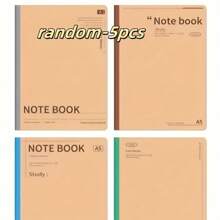 2 件 A5 高级笔记本 - 皮革封面、平放设计和 80gsm 防渗色厚纸，适用于子弹日记、艺术绘画、笔记记录 - 光滑的书写表面、耐用的装订、工作/学习记事本、自然美学、办公室员工使用 - 彩色 - 查看 2