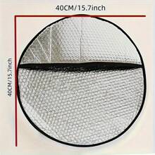 1 pieza Parasol de volante de aluminio reforzado, parasol de volante de coche, cubierta de parasol de volante de coche, productos para el interior del coche, adecuado para camiones, SUV y coches, mantiene una temperatura adecuada para su automóvil