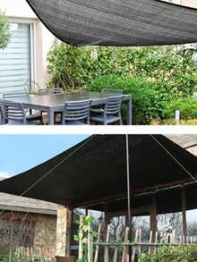 高品质遮阳布栅栏 - 户外遮阳布带索环，耐用、抗撕裂、易于安装，适用于阳台、庭院和泳池 - 提供出色的遮阳、遮蔽和隐私，带有包边和孔眼