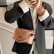 Women Shoulder Bags - 銀色+掛件 - 查看 6