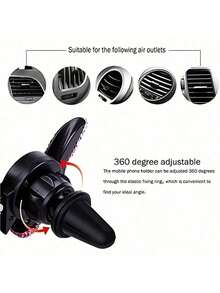 Sparkling Diamond Car Phone Holder - Waterproof, ABS Material, Wall-Mounted V-Shaped Clamp Design, Enhanced Navigation Support