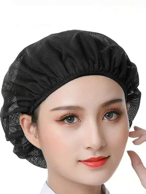 8 piezas/10 piezas Gorros de chef, gorros de cocina ajustables para chef, redecillas para el cabello lavables y reutilizables, redecillas para el cabello transpirables para el servicio de alimentos para hombres y mujeres, gorros de trabajo, gorros antipolvo, gorros no desechables