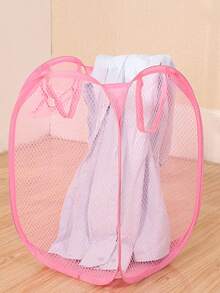 Cesta grande de malla para ropa sucia, organizador de ropa plegable, bolsa de almacenamiento multifuncional perfecta para el hogar - Multicolor - Ver 11