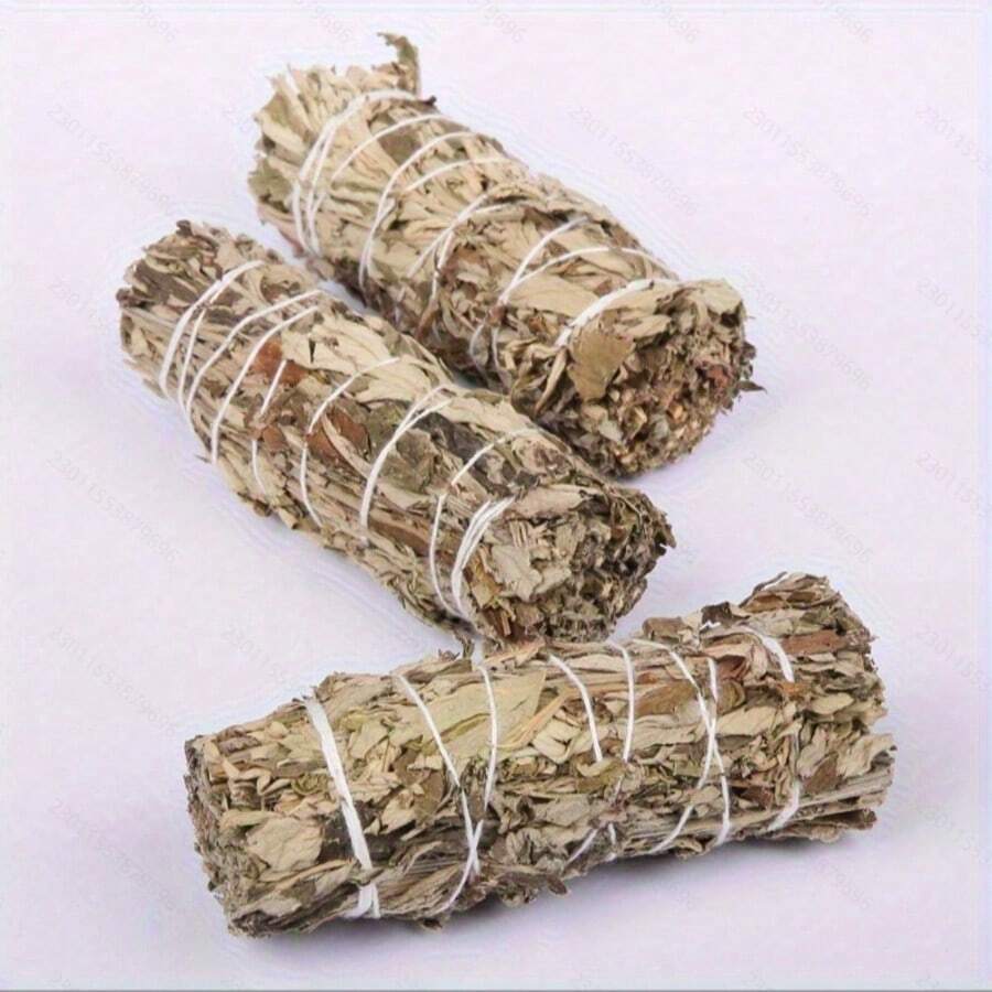 熏艾蒿，中国神药，适用于室内芳香疗法，负离子清洁和净化 - 非常适合瑜伽、冥想、放松礼物