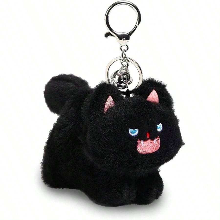 Cat Keychain Plush Black Cat Gifts Cute Keychains For Women Cat Lovers Gifts For Women Kawaii Cat Mom Backpack Accessories Bag Charms Halloween Keychain Christmas Gifts For Cat Lovers Kawaii Stuff - 最初的 - 查看 1