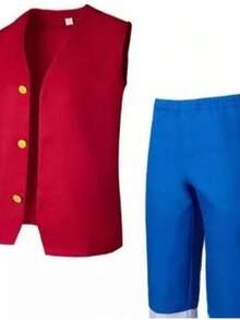 CLOTHING, COSTUME, MONKEY, , CHILDREN, COSPLAY, ANIME - Đỏ - Xem 4