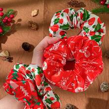 20/12/8pcs Christmas Themed Hair Scrunchies Set, Christmas Print Satin Headbands, New Fashion Printed Satin High Elasticity, Suitable As Christmas Gifts For Girls/Women, New Year Gifts And Christmas Decorations, Lightweight, Breathable And Soft, Christmas Tree & Snowflake Print, Multi-Color Scrunchies Combo Set, Applicable For Bedroom, Bathroom, Outdoor, Christmas Hair Accessories, Headbands Winter Room Decor