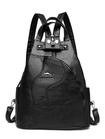 Wysokiej jakości skórzany plecak damski o dużej pojemności, torby szkolne dla nastolatek, plecak podróżny z zabezpieczeniem antykradzieżowym, torba na ramię