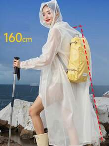 Reusable Raincoat For Men And Women, Long Style For Hiking, Trekking, Travel, Fishing, Concerts, Rafting, Outdoor Adventure, Multi-Purpose Use